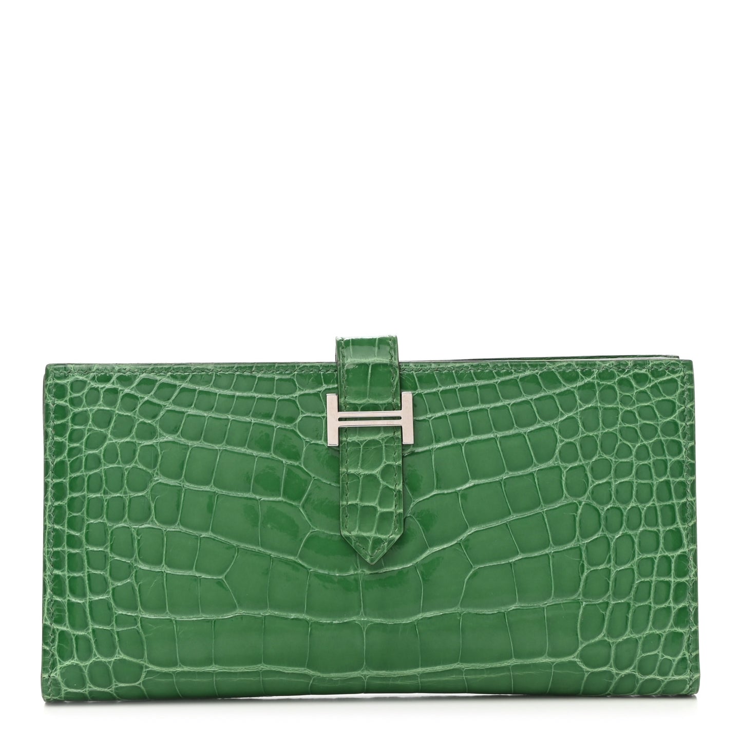 Shiny Alligator Bearn Wallet Cactus