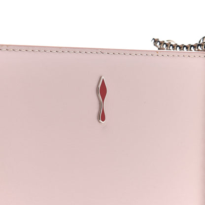 Christian Louboutin Calfskin Small Triloubi Paris Spikes Chain Bag Ballerina Silver 8 of 12