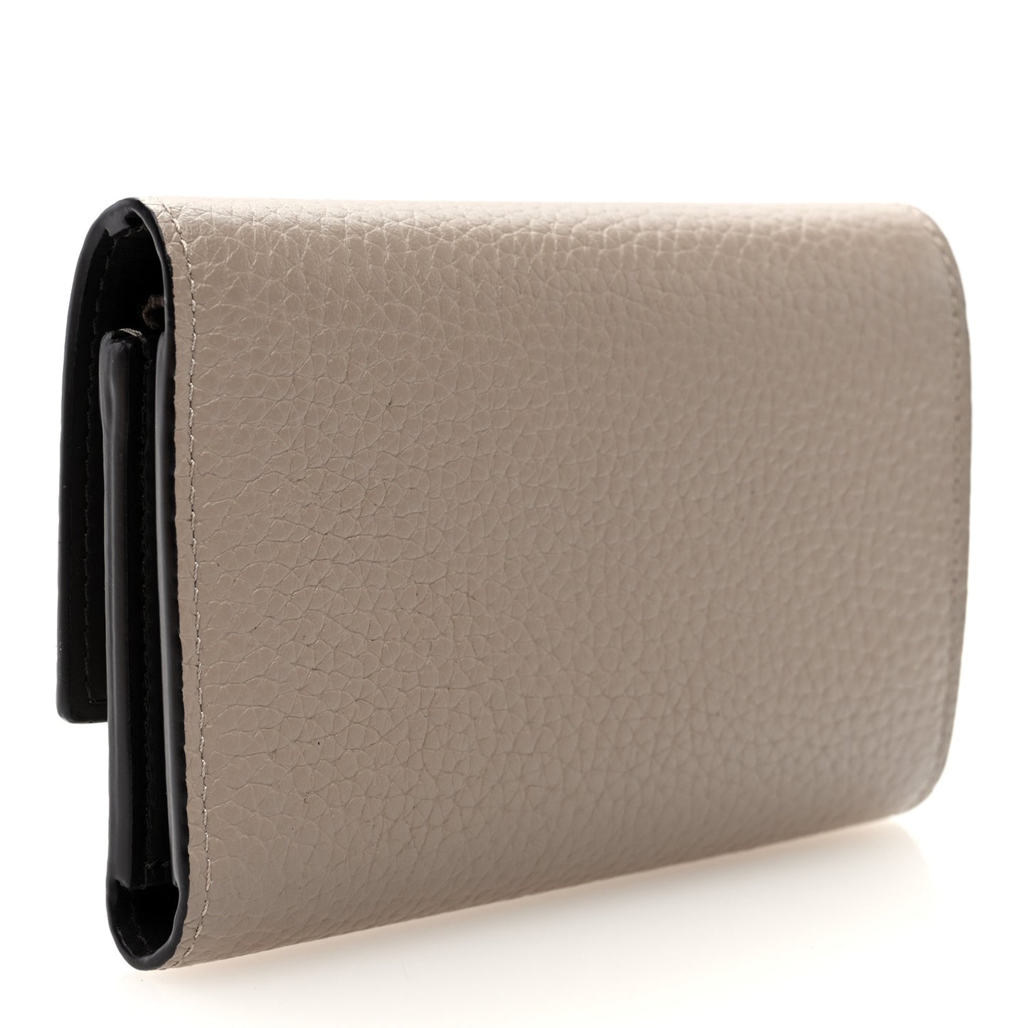 Taurillon Capucines Compact Wallet Galet