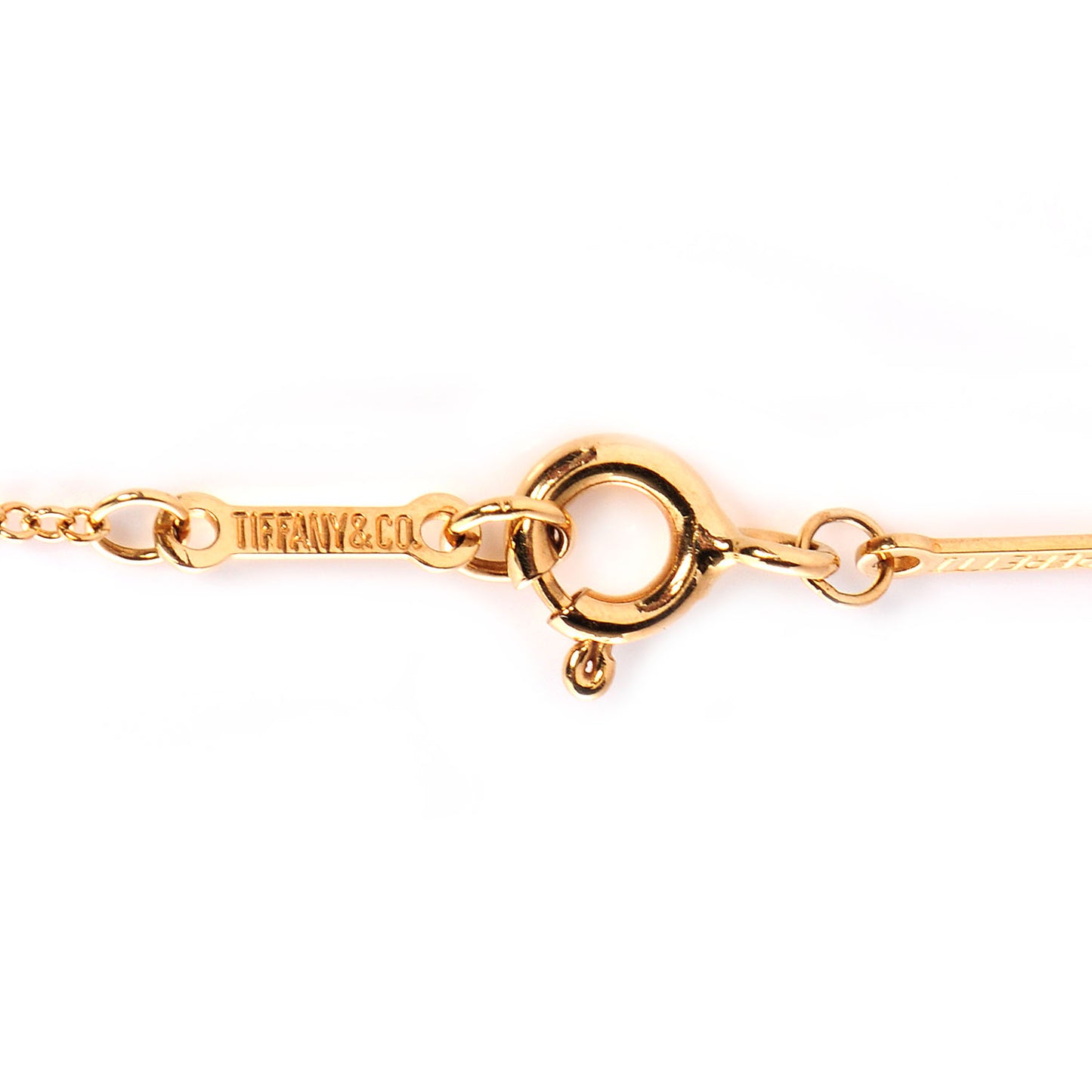 18K Yellow Gold Diamond .25ct Elsa Peretti Diamonds by the Yard Pendant Necklace