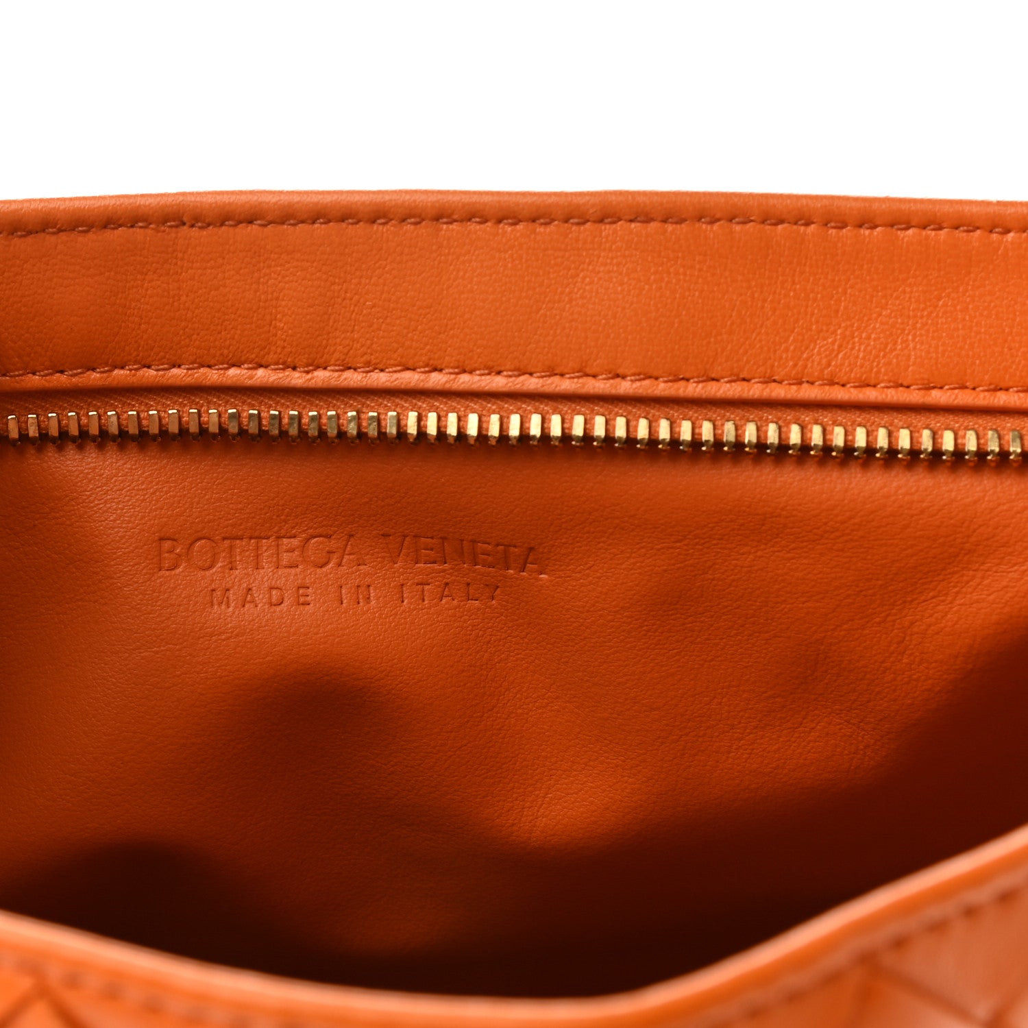 Bottega Veneta Nappa Intrecciato BV Twist Orange 6 of 9