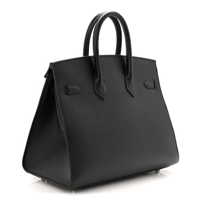 Hermes Epsom Birkin Sellier 25 Black 3 of 11