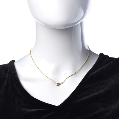 Louis Vuitton 18K Yellow Gold Diamond Idylle Blossom LV Pendant Necklace 2 of 6