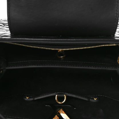 Louis Vuitton Lambskin Quilted Flower Capucines PM Black 5 of 10