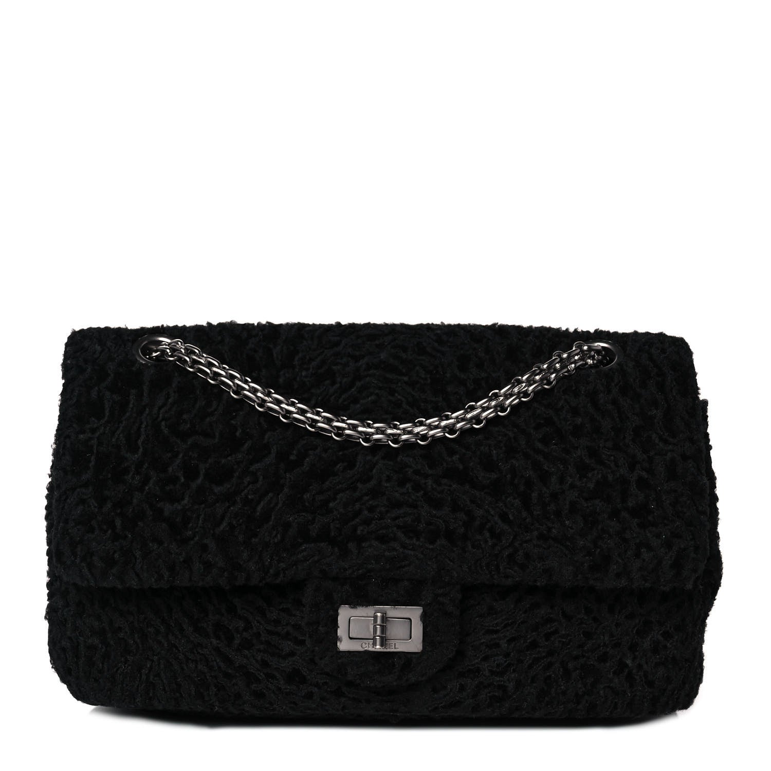 Chanel Persian Lamb Fur 2.55 Reissue 227 Flap Bag Black 1 of 9