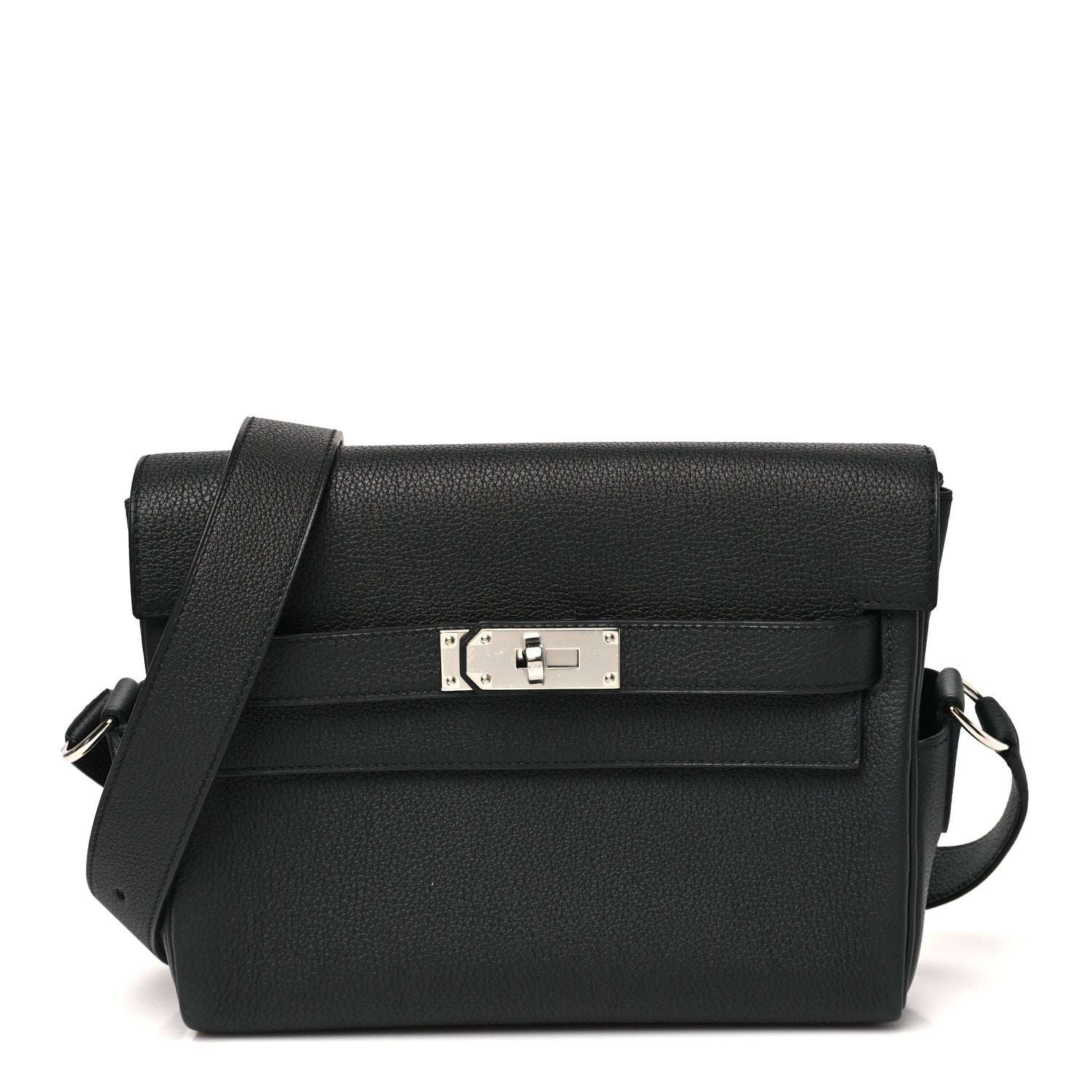 Hermes Togo Kelly Messenger PM Black 3 of 12