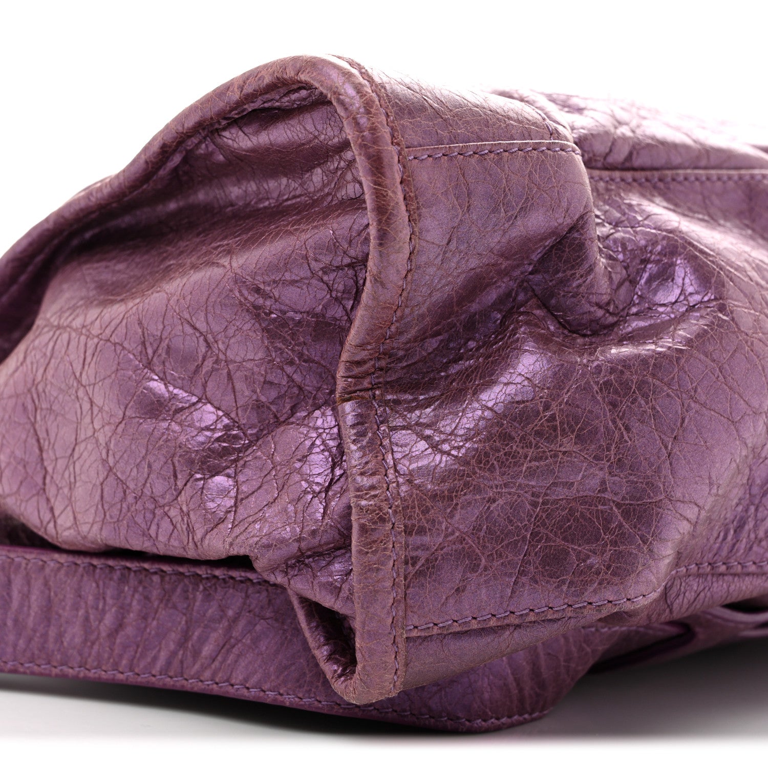 Balenciaga Agneau Classic Hardware City Metallic Purple 10 of 15