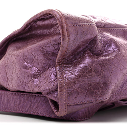 Balenciaga Agneau Classic Hardware City Metallic Purple 10 of 15