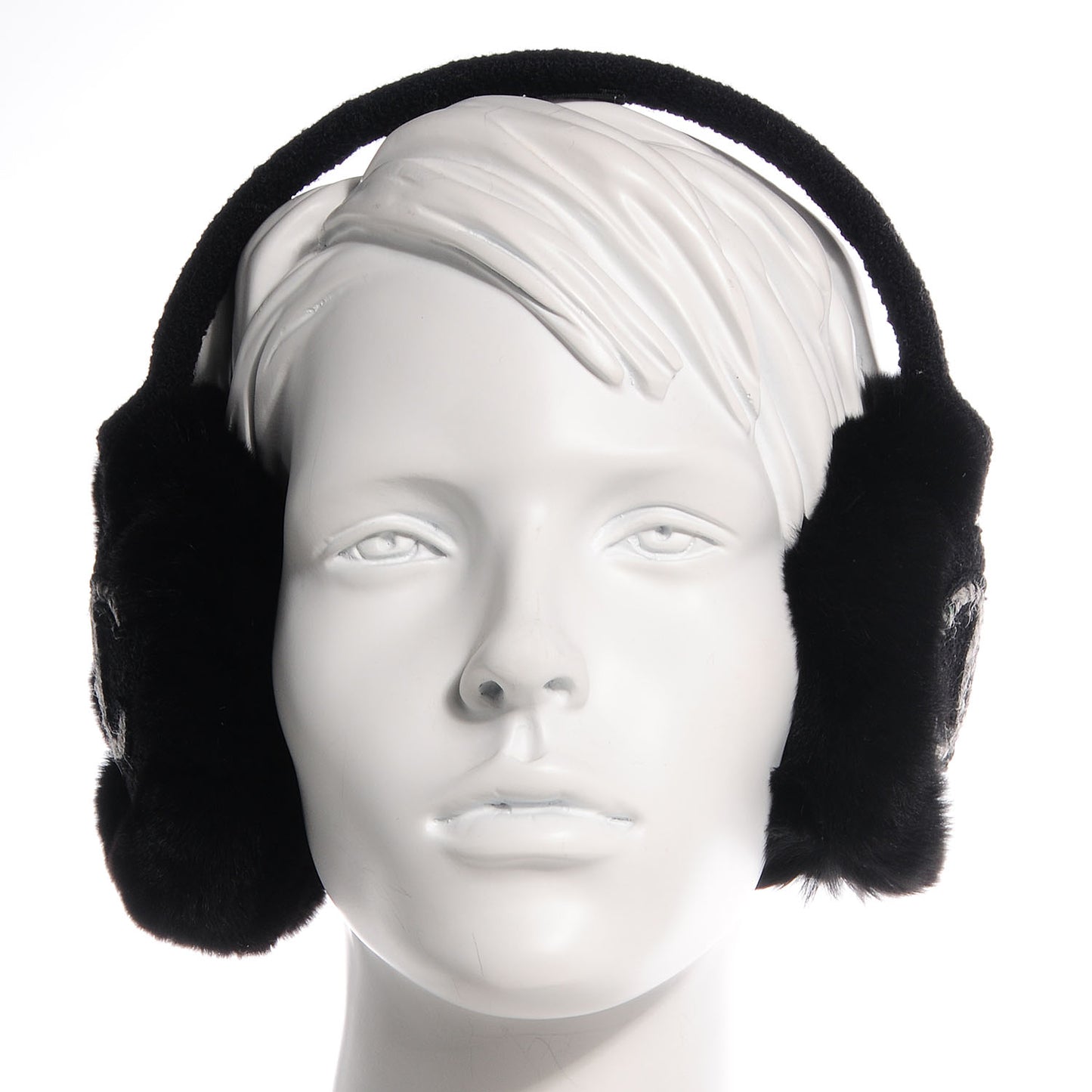 Orylag Rabbit Wool Tweed CC Ear Muffs Black