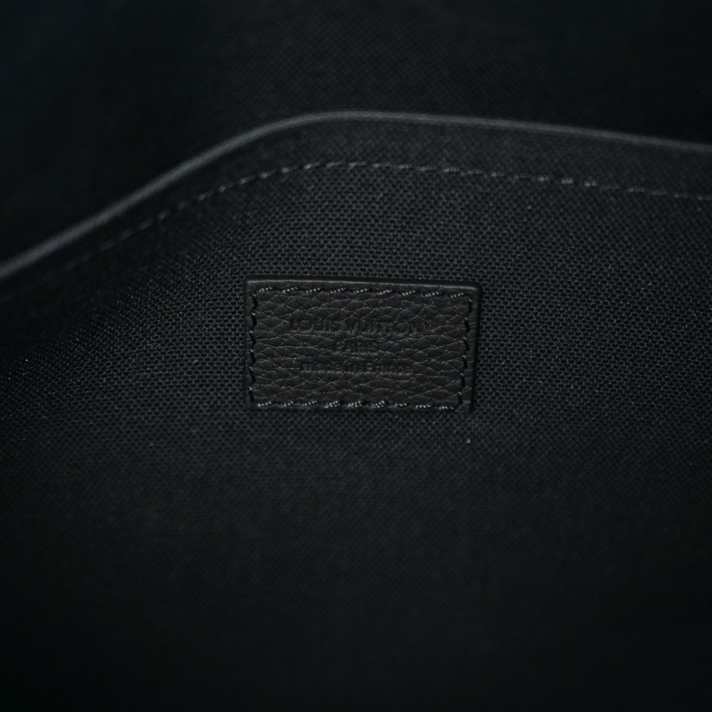 LV Blason Denim Calfskin Speedy Bandouliere 40 Black Gradient Orange