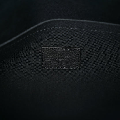 Louis Vuitton LV Blason Denim Calfskin Speedy Bandouliere 40 Black Gradient Orange 5 of 8