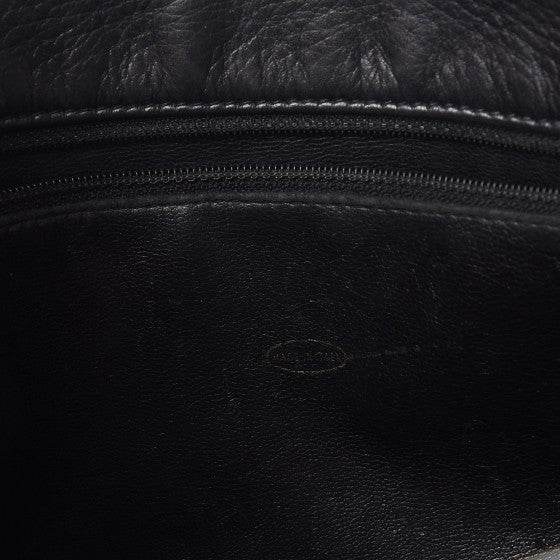Lambskin Shopping Tote Black