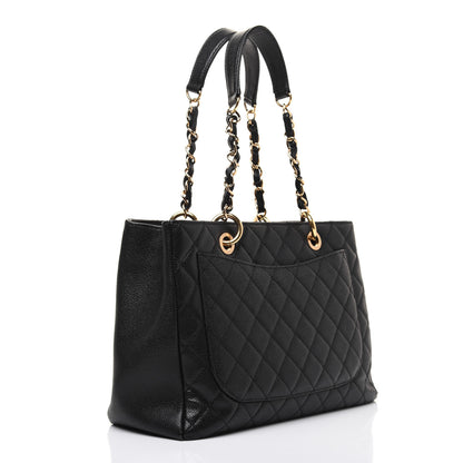 Chanel Caviar Quilted Grand Shopping Tote GST Black 3 of 28