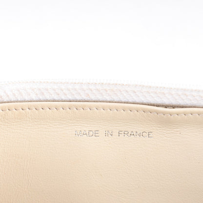 Chanel Caviar Sevruga Wallet On Chain WOC White 7 of 8