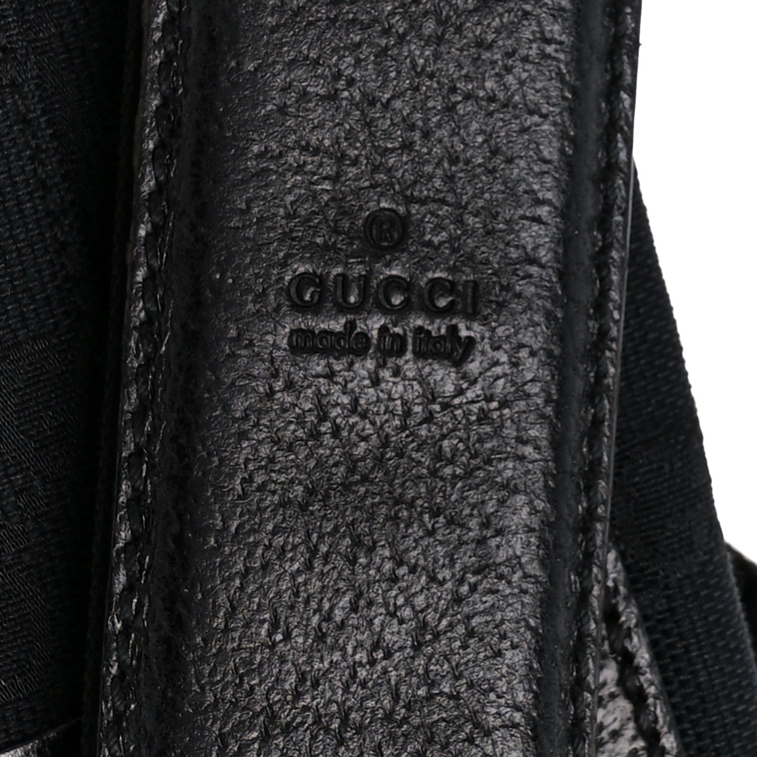Gucci Monogram Flat Messenger Bag Black 9 of 12