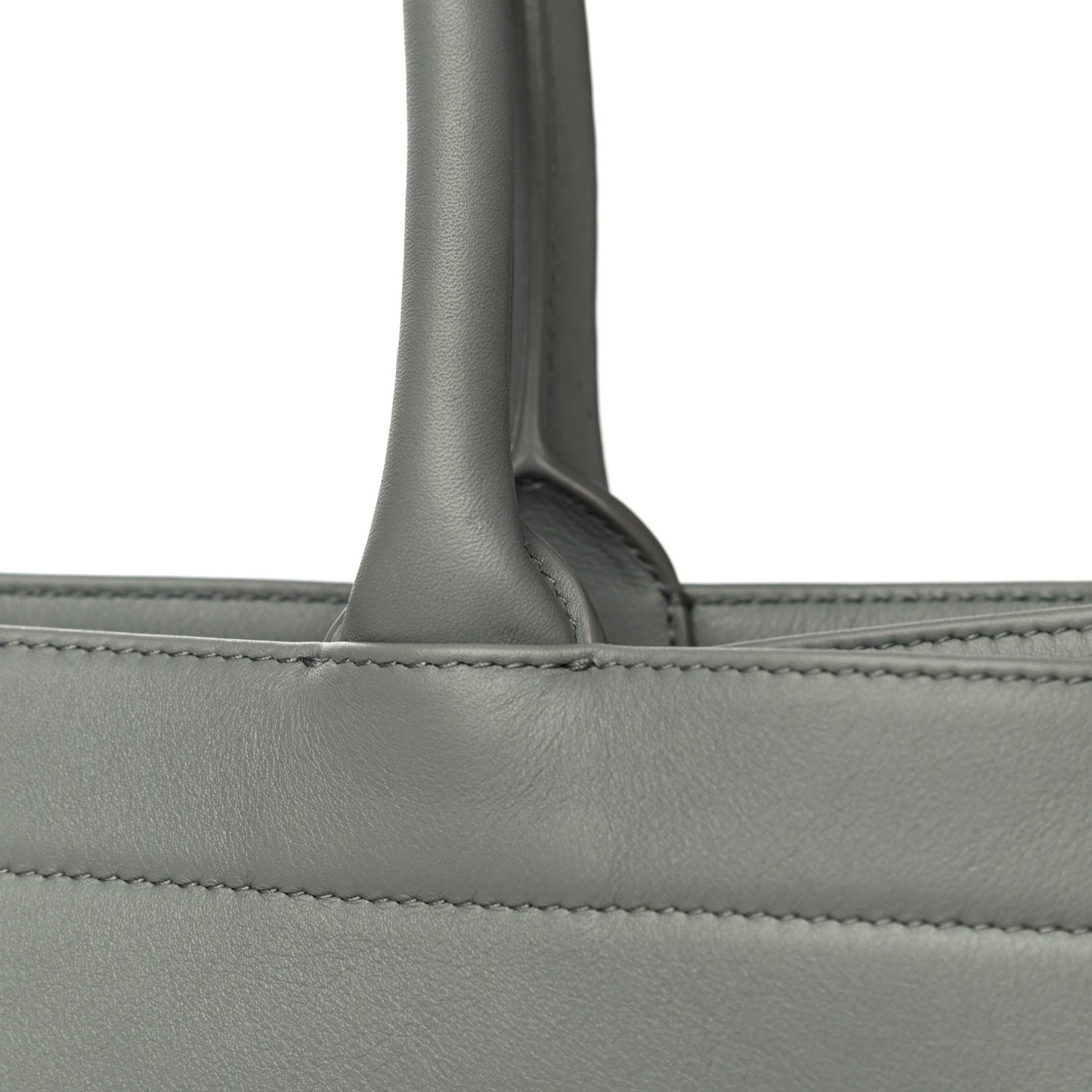 Calfskin Embossed Medium Book Tote Grey