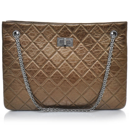 Chanel Aged Calfskin Reissue 2.55 Tote Bronze 1 of 9