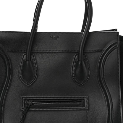 Celine Grained Calfskin Medium Phantom Luggage Black 9 of 11