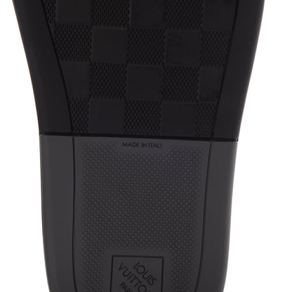 Louis Vuitton Rubber Damier Mens Waterfront Mules 6 Black 6 of 10