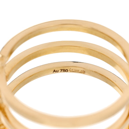 Gucci 18K Yellow Gold Multi Gemstone Running GG Ring 53 6.5 4 of 7
