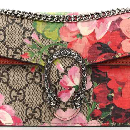 Gucci GG Supreme Monogram Blooms Super Mini Dionysus Shoulder Bag Beige Multicolor Dry Rose 7 of 10