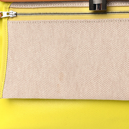 Hermes Toile H Berline Vache Hunter Herbag Zip 31 PM Lime 19 of 22