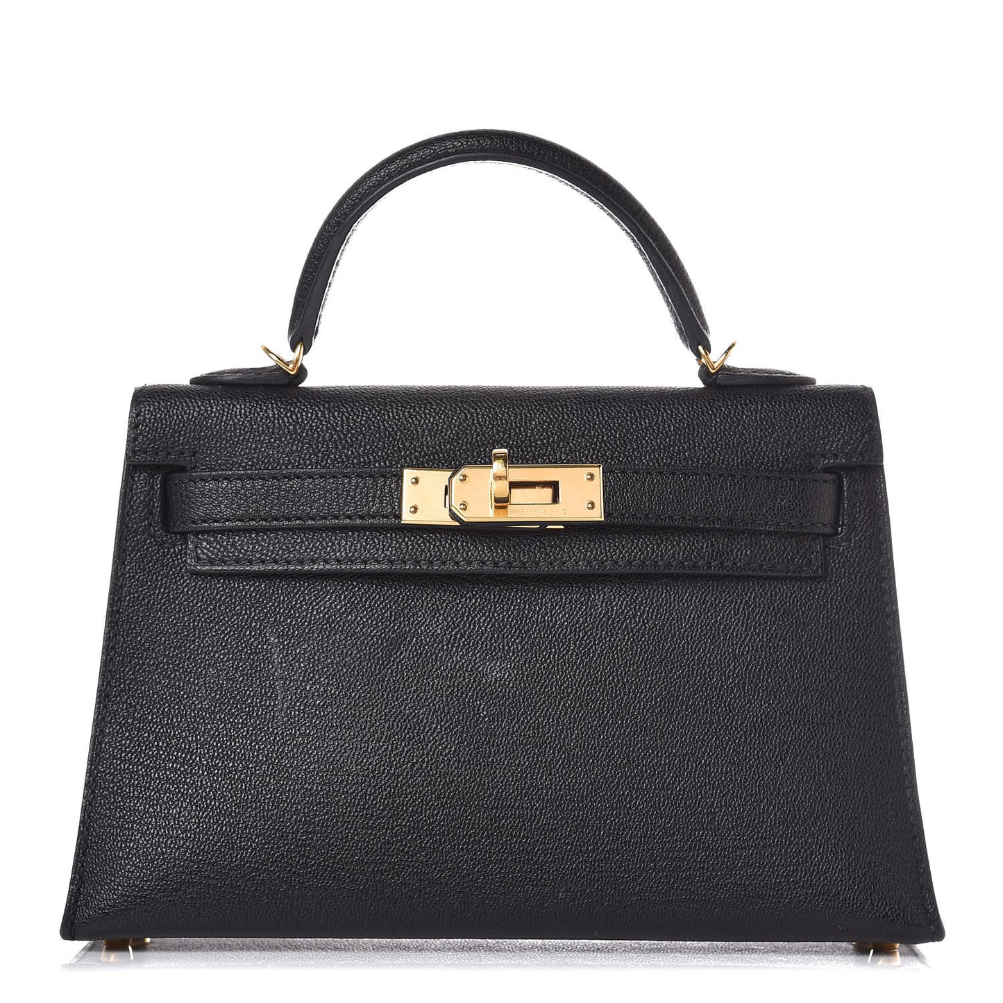 Chevre Chandra Mini Kelly Sellier 20 Black