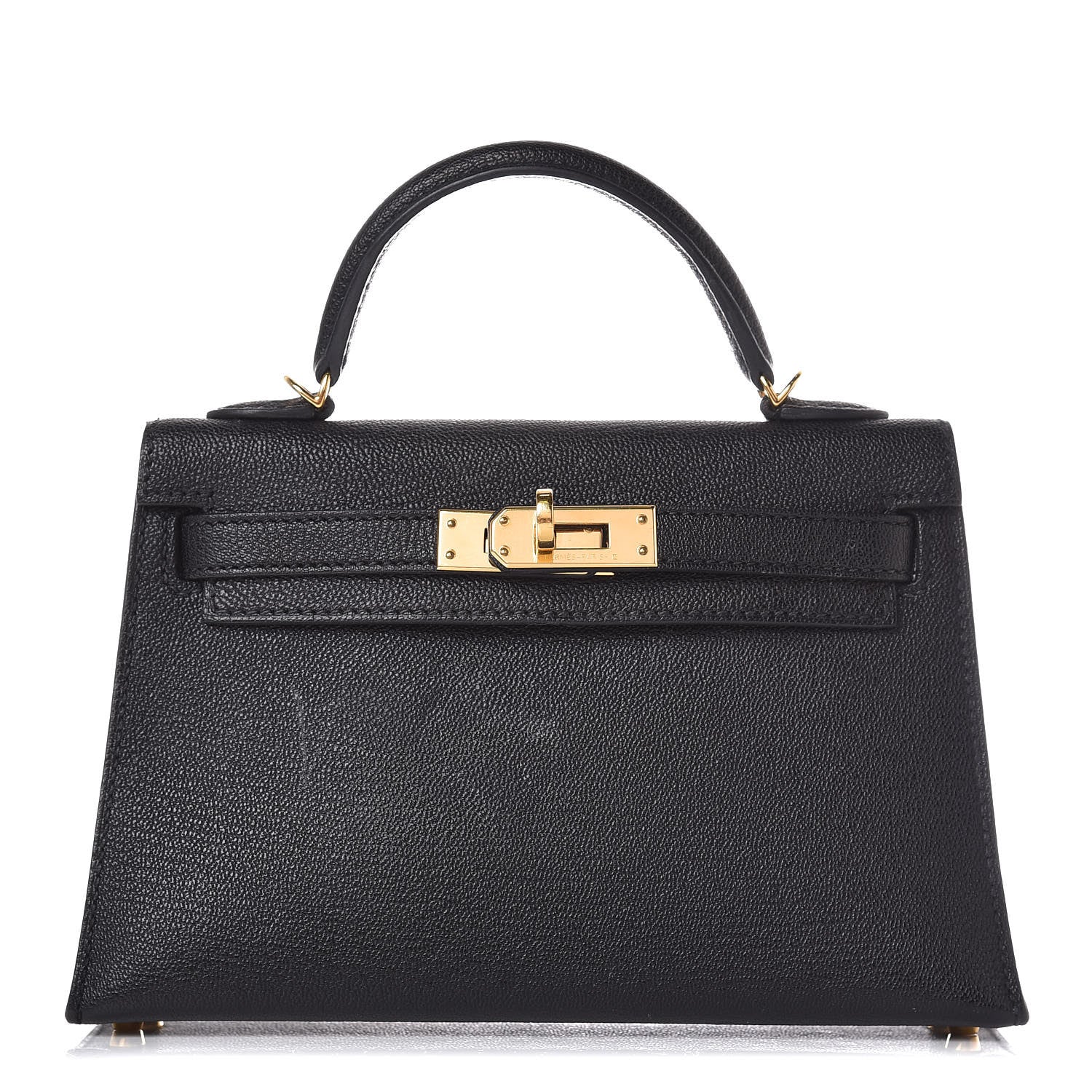 Hermes Chevre Chandra Mini Kelly Sellier 20 Black 1 of 37
