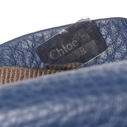 Chloe Calfskin Mini Marcie Round Crossbody Bag Navy 7 of 7