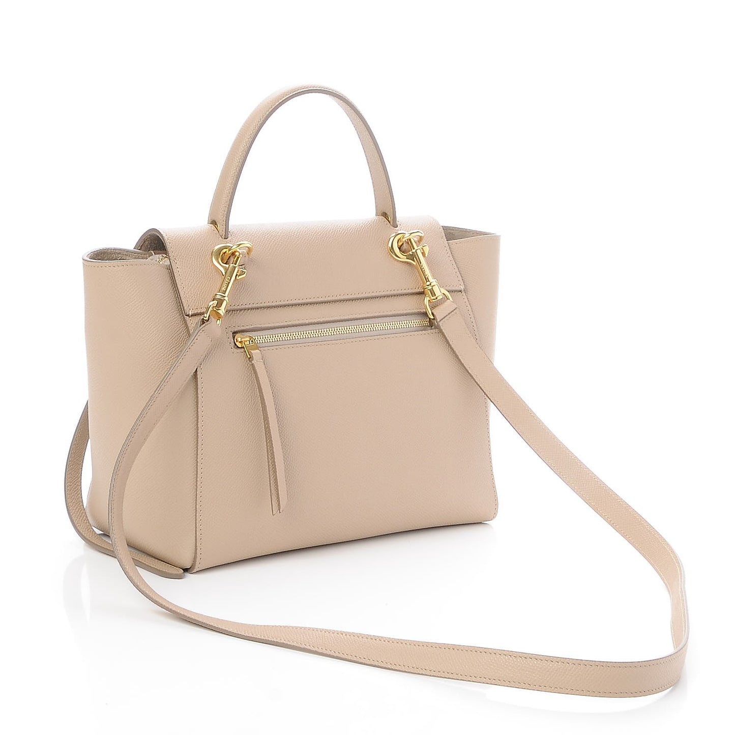 Grained Calfskin Micro Belt Bag Light Taupe