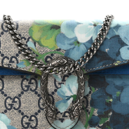Gucci GG Supreme Monogram Blooms Super Mini Dionysus Shoulder Bag Beige Navy Vintage Blue 7 of 10