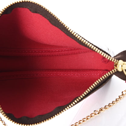 Louis Vuitton Monogram 2019 Christmas Animation Mini Courchevel Pochette Accessories Fuchsia 4 of 9