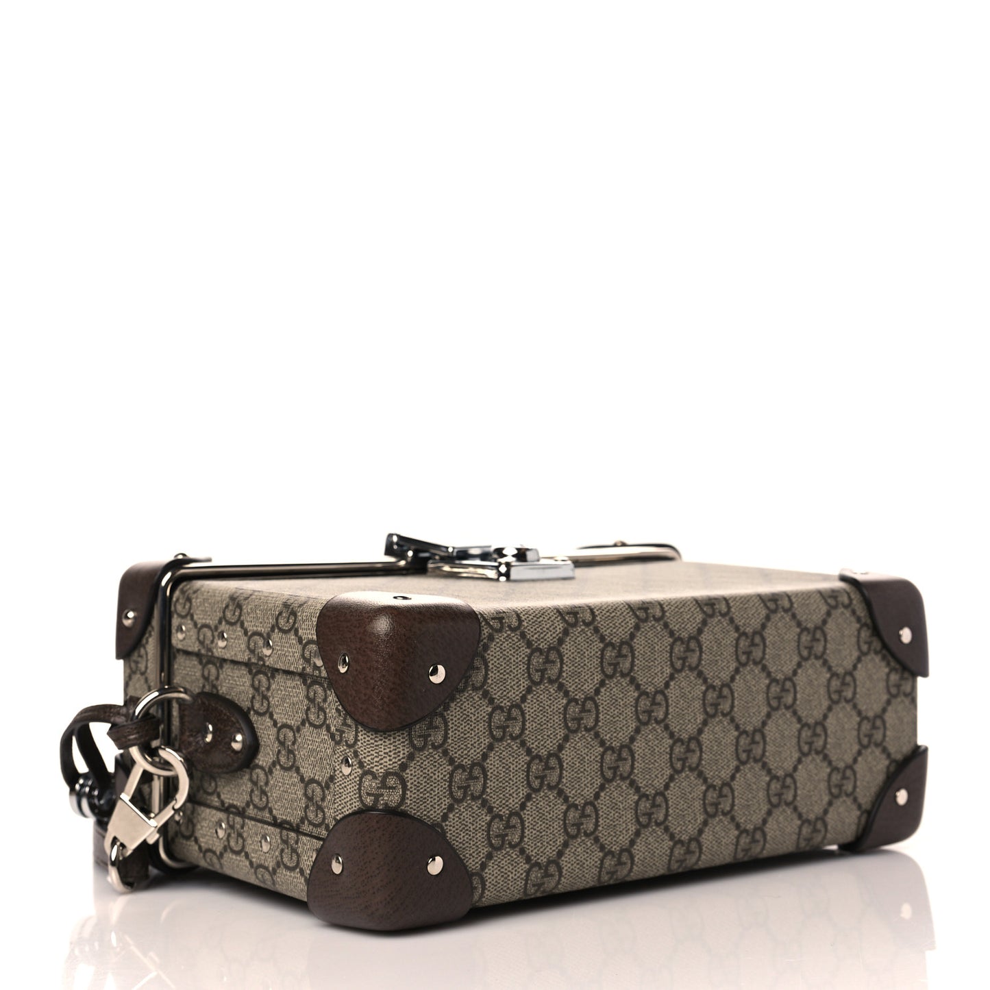GG Supreme Monogram Globe-Trotter Beauty Case Brown