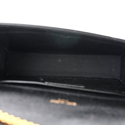 Saint Laurent Grain De Poudre Small Monogram Kate Satchel Black 5 of 12