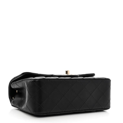 Chanel Lambskin Quilted Mini Rectangular Flap Black 4 of 11