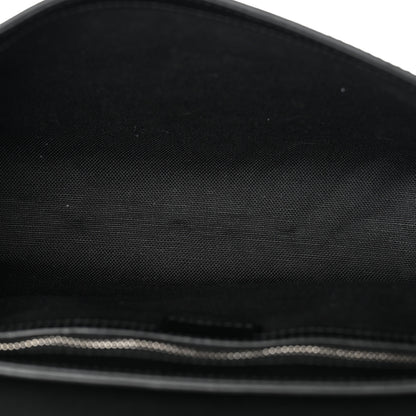Gucci GG Supreme Monogram Appia Calfskin Web Crossbody Bag Black Grey 5 of 12