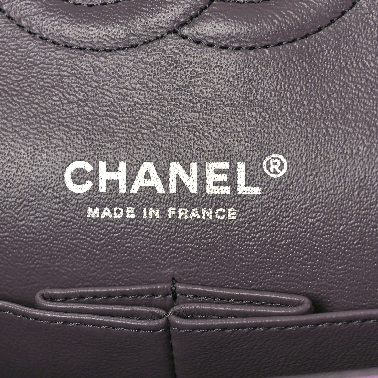 Chanel Iridescent Goatskin Quilted Medium Double Flap Purple 6 of 10