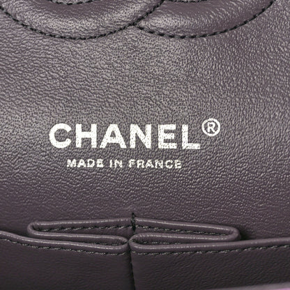 Chanel Iridescent Goatskin Quilted Medium Double Flap Purple 6 of 10