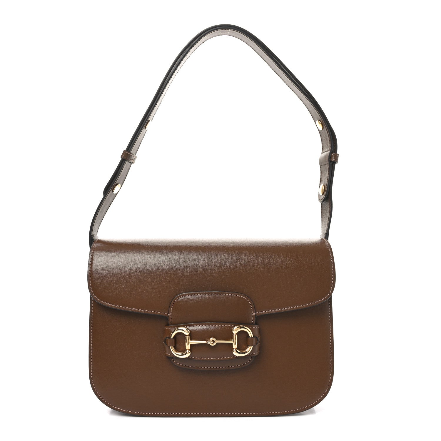 Gucci Azalea Calfskin Horsebit 1955 Shoulder Bag Brown Sugar 1 of 10