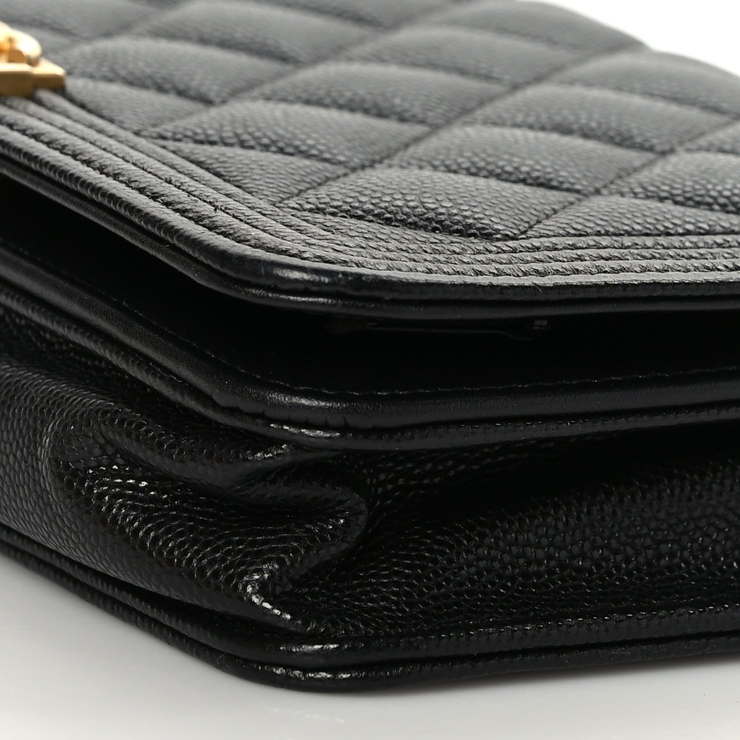 Chanel Caviar Quilted Boy Wallet On Chain WOC Black 8 of 8