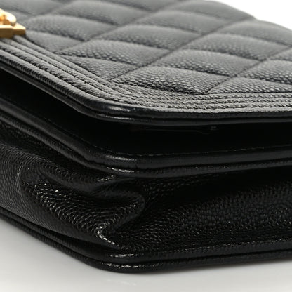 Chanel Caviar Quilted Boy Wallet On Chain WOC Black 8 of 8