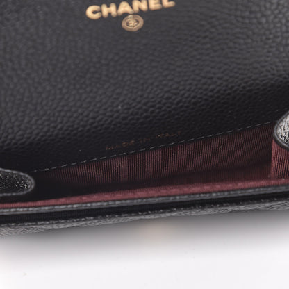 Chanel Caviar Quilted Flap Card Holder Black 5 of 8