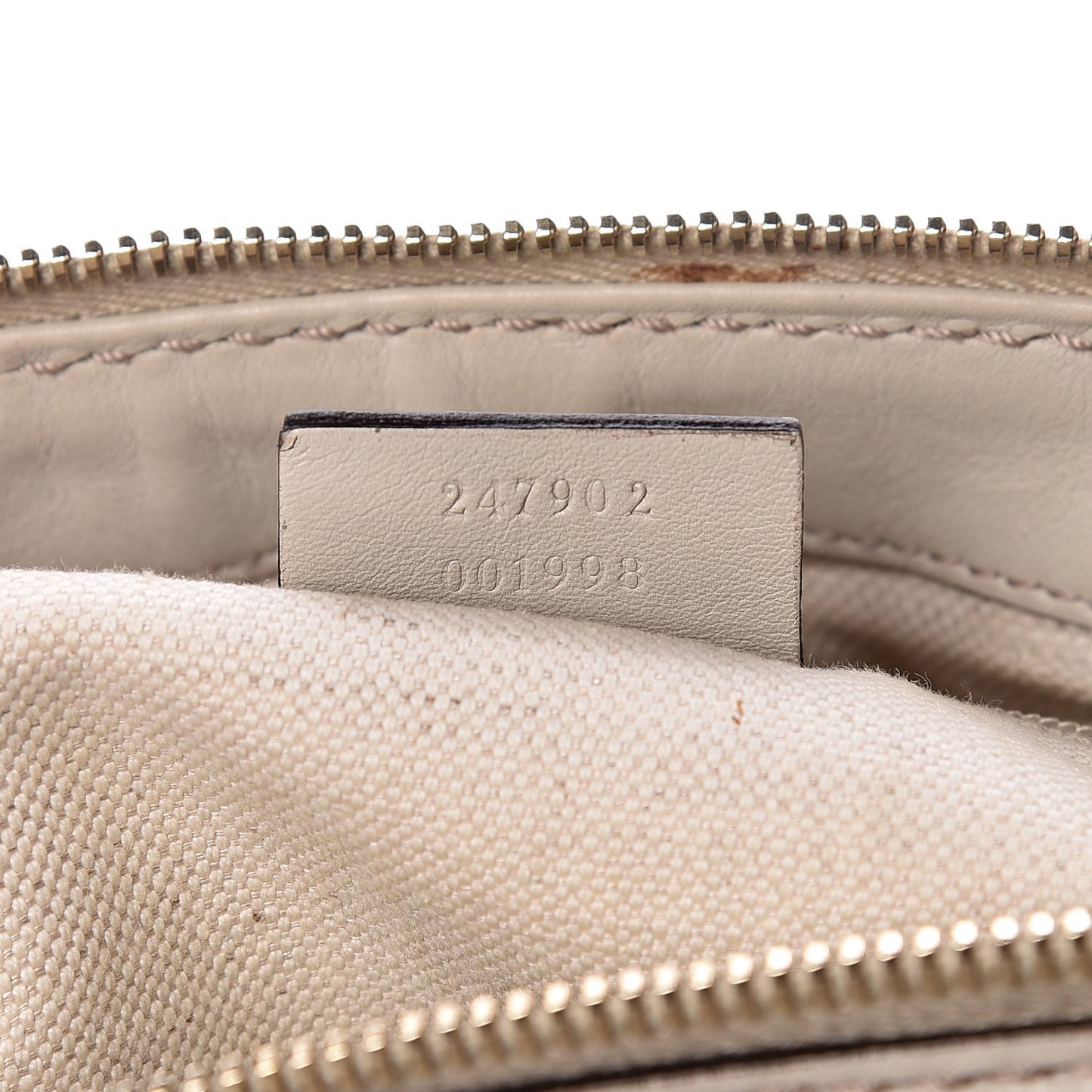 Guccissima Medium Sukey Top Handle Bag White