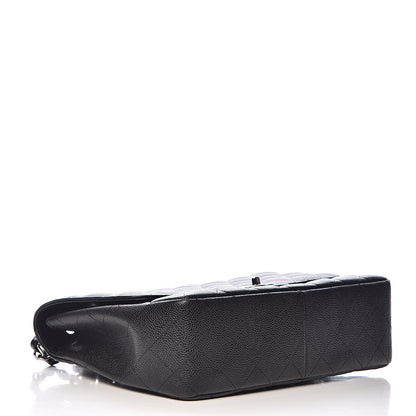 Chanel Caviar Quilted Jumbo Single Flap Black 4 of 11