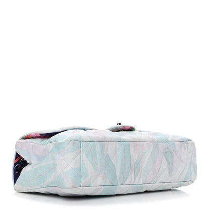 Chanel Canvas Quilted Jungle Jeans Flap White Multicolor 3 of 4