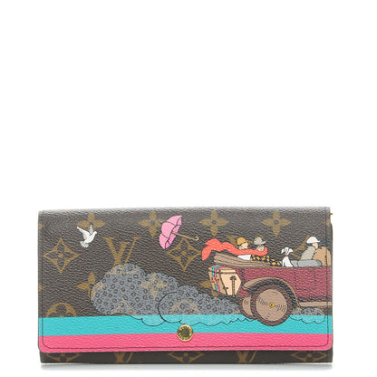 Louis Vuitton Monogram 2015 Christmas Animation Sarah Wallet Hibiscus 1 of 7
