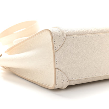 Celine Goatskin Nano Luggage White 8 of 10