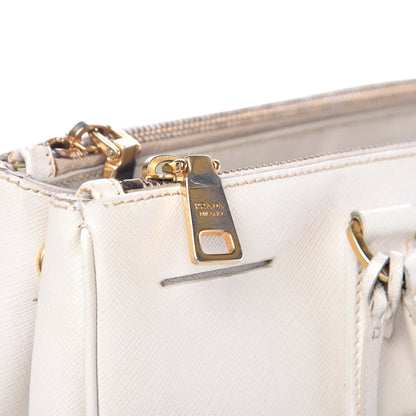 Prada Saffiano Medium Galleria Double Zip Tote Talco 14 of 20