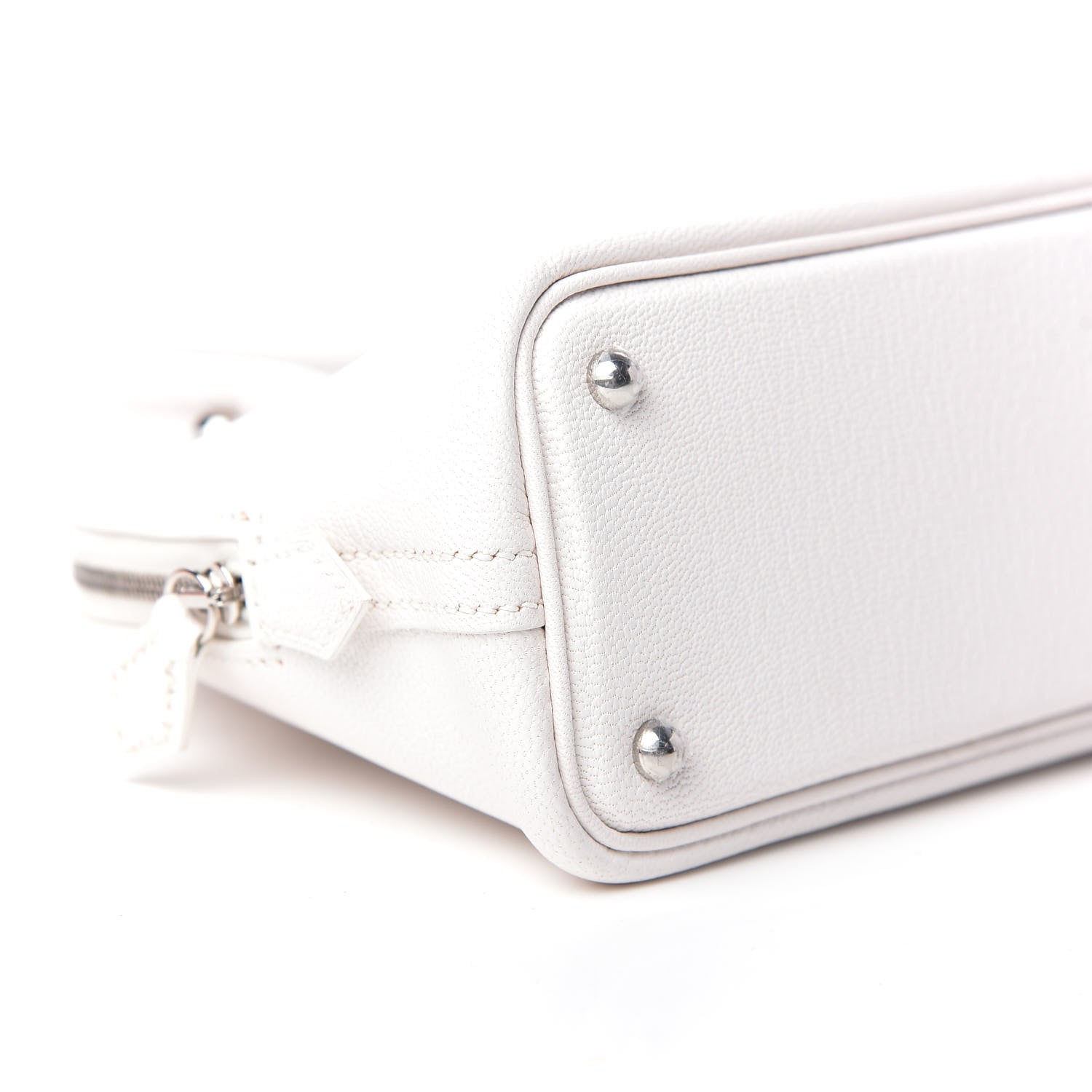 Hermes Chevre Mysore Mini 1923 Bolide White 8 of 10