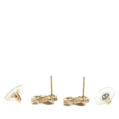 Chanel Enamel CC Earrings Gold 3 of 5